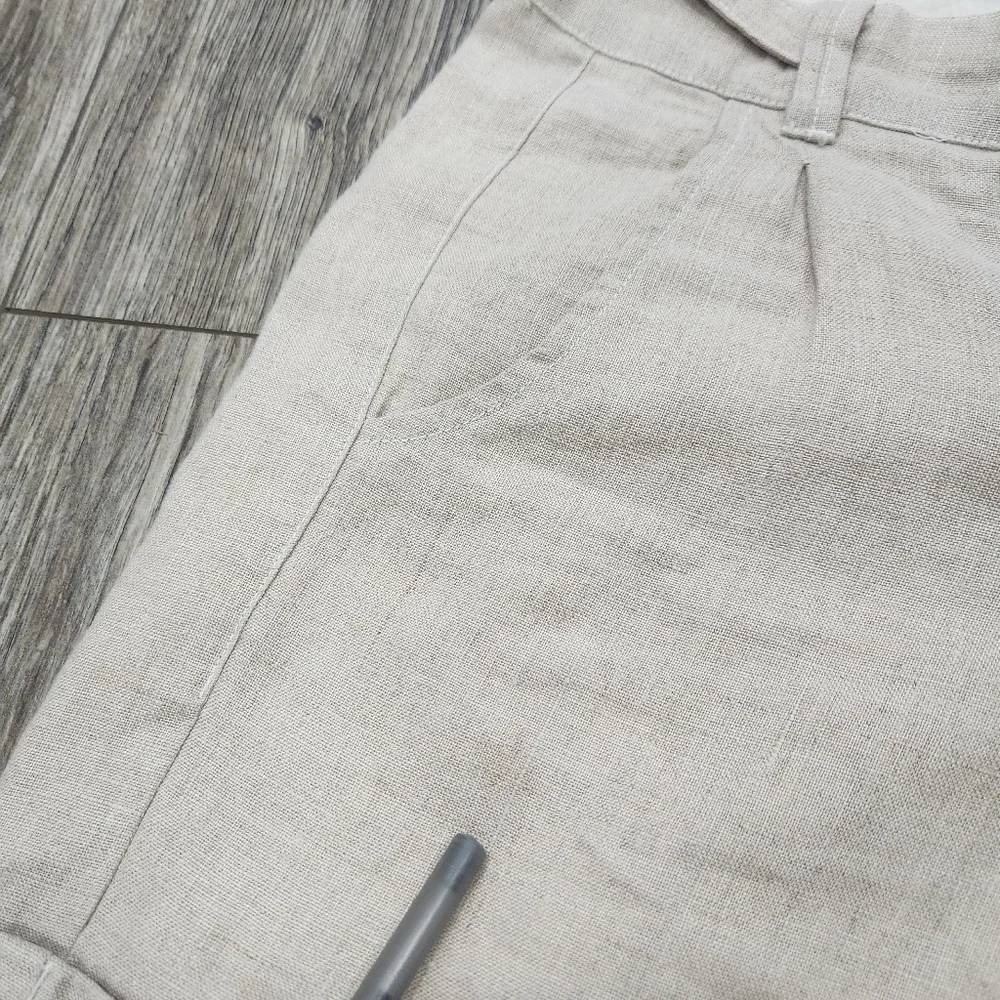 CP Shades Linen Cotton Blend High Waist Shorts size XS